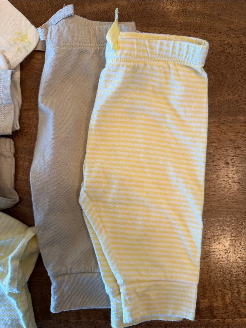 Baby Gap Neutral & Yellow Infant Baby Onesie and Pants Set